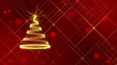 Christmas tree, abstract loop motion background Stock Footage 42157328