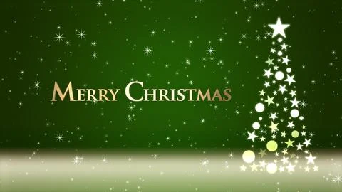 Christmas tree and colored background with glitter and Christmas lettering Stock Illustration