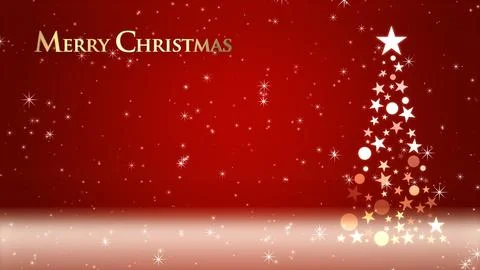 Christmas tree and colored background with glitter and Christmas lettering Stock Illustration