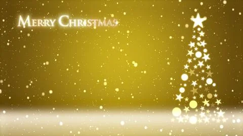 Christmas tree and colored background with snowflakes and Christmas lettering Stock Illustration