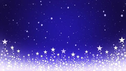 Christmas tree and colored background with falling snowflakes Illustrazione stock