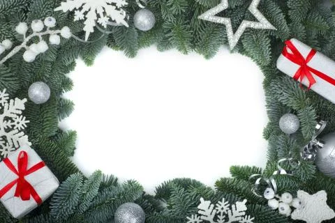 Christmas tree and decor Stock-Fotos