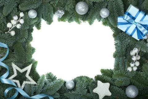 Christmas tree and decor Stock Photos