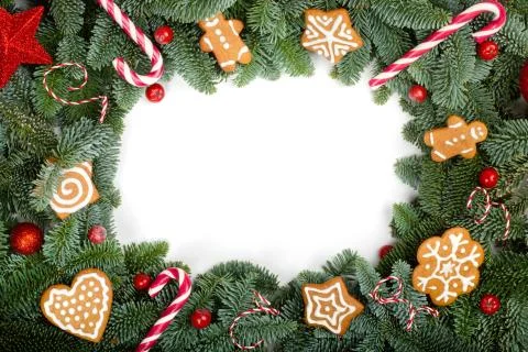 Christmas tree and decor Stock Photos