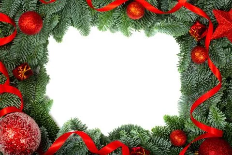 Christmas tree and decor Stock Photos