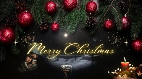 Christmas tree and decorations Video stock 294664969