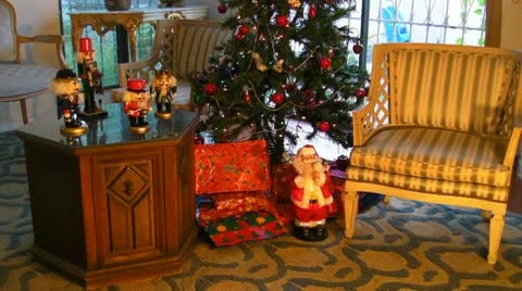 Christmas tree and presents 2 Stock Footage 10563766