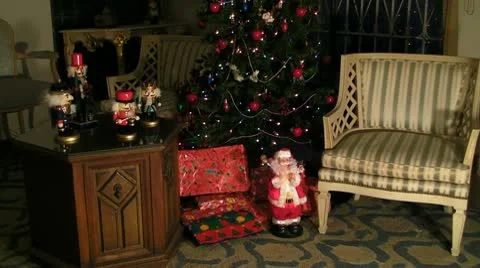 Christmas tree and presents 4 Stock Footage 10563859
