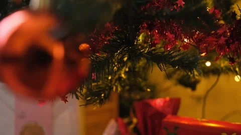 Christmas tree and presents Stock Footage 228459371