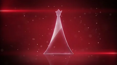 Christmas tree and red light stripes loopable animation 4k (4096x2304) Video stock 66967990