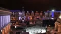 Christmas tree and skating rink HD Footage