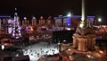 Christmas tree and skating rink HD Footage