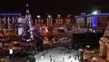 Christmas tree and skating rink HD Footage