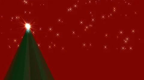 Christmas tree and snow Stock-Footage 8706171