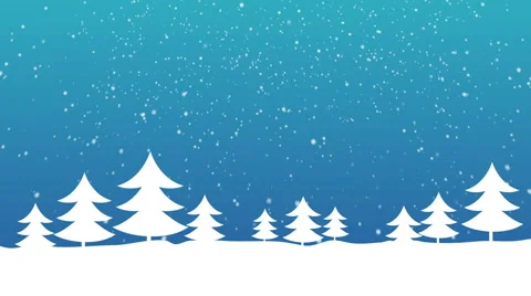 Christmas Tree and Snow Stock Footage 44526202