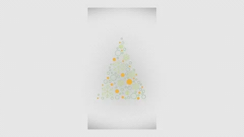 Christmas Tree Animation with copy space for text with alpha channel. Stock Footage 221618416