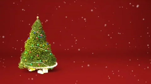 Christmas tree animation Stock Footage 582481