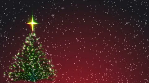 Christmas Tree Animation Video stock 8156134
