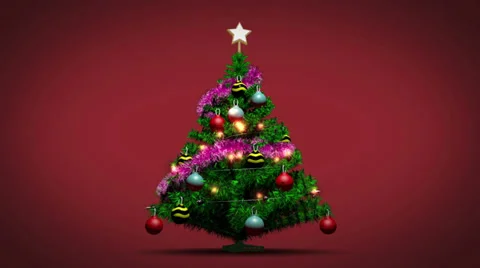 Christmas Tree Animation Stock Footage 39497797