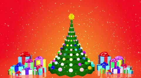 Christmas tree animation. Stock Footage 57380221