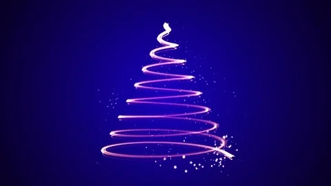 Christmas tree animation Stock Footage 69217926