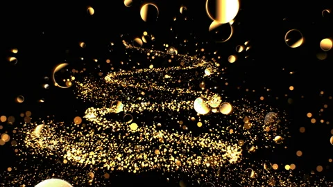 Christmas Tree Animation With Lights Particles Stock-Footage 167055601