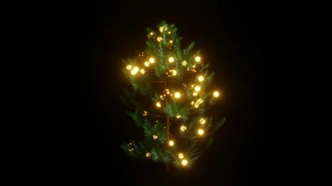 Christmas tree animation motion video Stock Footage 278683480
