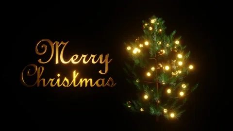 Christmas tree animation motion video Stock Footage 278683483