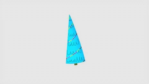 Christmas Tree Animations Motion Graphics Pack Stock Footage 296264584