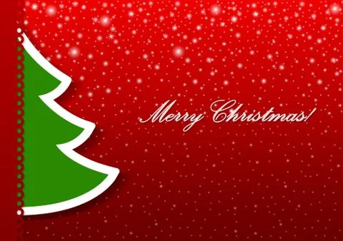 Christmas tree applique vector background. Stock Illustration