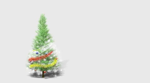 Christmas tree arises on the her appears decorations and Christmas toys Stock Footage 56667958