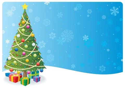 Christmas Tree Background 1 Stock Illustration