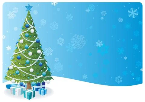 Christmas Tree Background 2 Stock Illustration