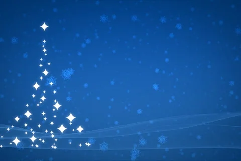 Christmas Tree Background - Blue Video stock 979931