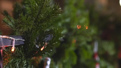 Christmas tree background 库存影片 83783844