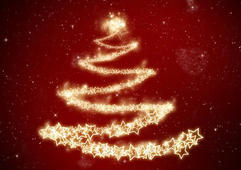 Christmas tree background Stock Illustration