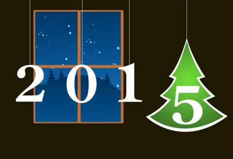 Christmas tree background Illustrazione stock