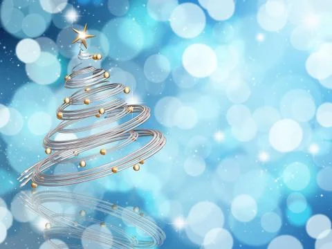 Christmas tree background Stock Illustration