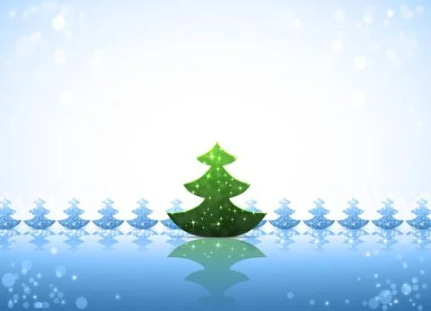 Christmas tree background Stock Illustration