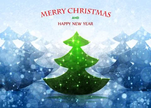 Christmas tree background Stock Illustration