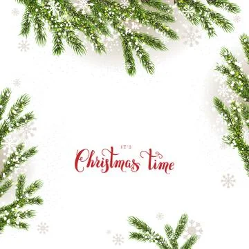 Christmas tree background Stock Illustration