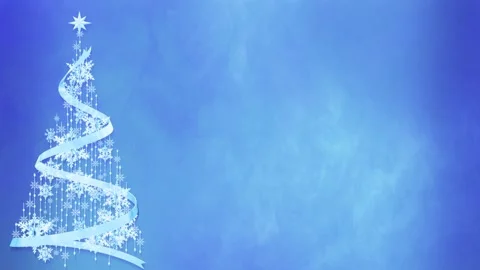 Christmas Tree Background Loop Stock Footage 341802407