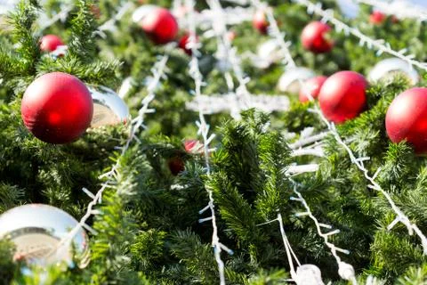 Christmas tree background Stock Photos