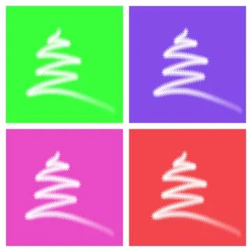 Christmas tree background for postcards Stock Illustration