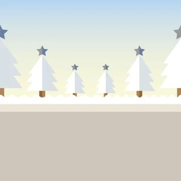 Christmas tree background snow Stock Illustration