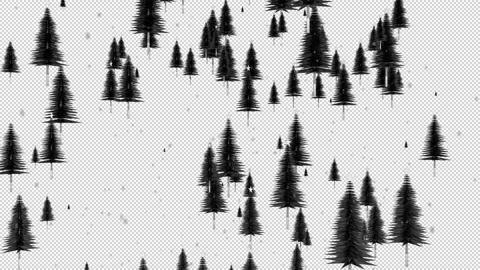 Christmas Tree Background White Loop Alpha 스톡 동영상 342000589