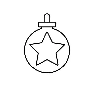 Christmas tree ball icon element of christmas icon for mobile concept and web Stock Illustration