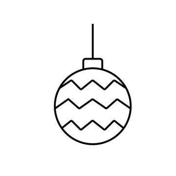 Christmas tree ball icon element of christmas icon for mobile concept and web Stock Illustration
