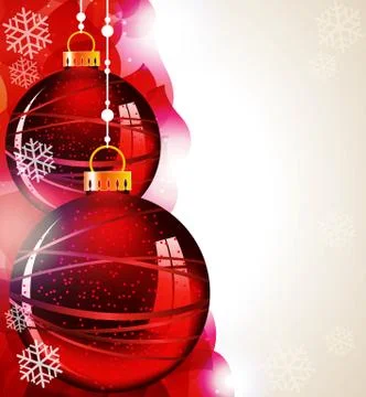 Christmas tree balls Stock Illustration