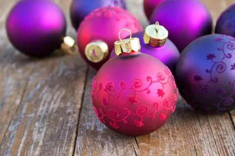 Christmas tree balls Stock Photos